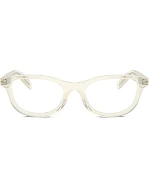 Prada Brille Mit Eckigem Gestell - Weiß