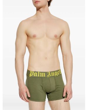 Palm Angels Logo-Waistband Boxers Set - Green