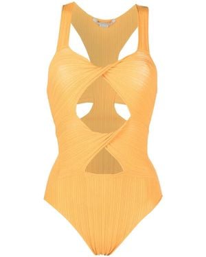 Stella McCartney カットアウト ボディスーツ - オレンジ