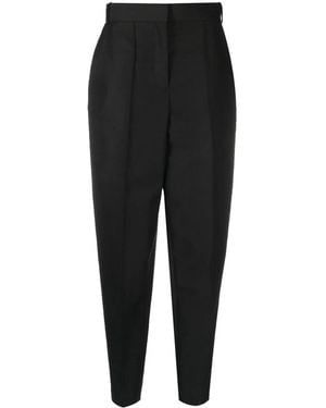 Tory Burch High-Waisted Tapered Pants - Black