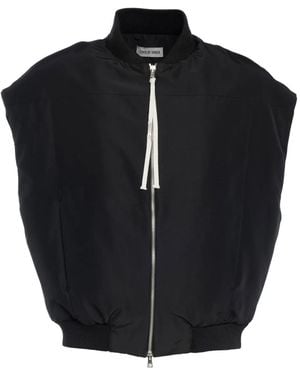 State of Order Rib-trim zip jacket - Negro