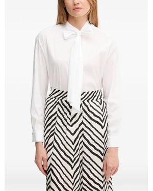 Joop! Bow-Detail Shirt - White