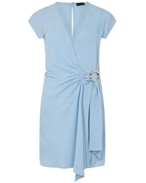 Liu Jo Short Dress With Bejewelled Detailing - Blue