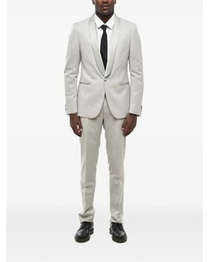 Corneliani Satin Shawl-Lapel Suit - Grey