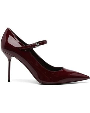 Paris Texas 90Mm Leather Court Shoes - Brown