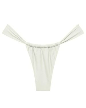 Montce Ruffled Bikini Bottoms - White
