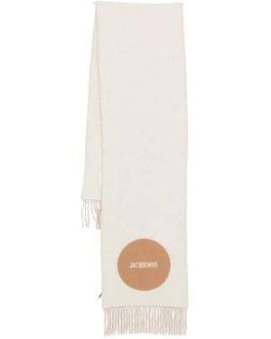 Jacquemus L'Écharpe Rond Carré Scarf - Weiß