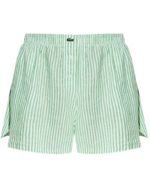 Lacoste Striped Shorts - Green