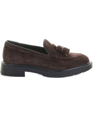 Fratelli Rossetti Kelso Loafer aus Wildleder mit Quasten - Braun