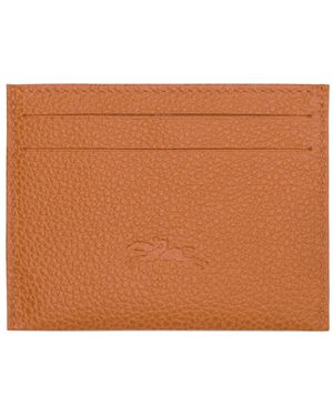 Longchamp Le Foulonné Card Holder - Brown