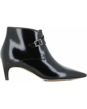 Antonio Barbato Maestri Veneziani Buckle-Fastening Leather Ankle Boots - Black