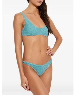 Oséree Lumière Sporty Lurex Bikini - Blue