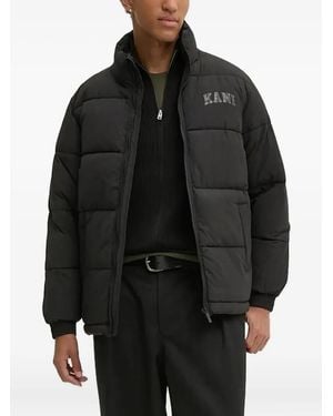 Karlkani Long-Sleeve Puffer Jacket - Black