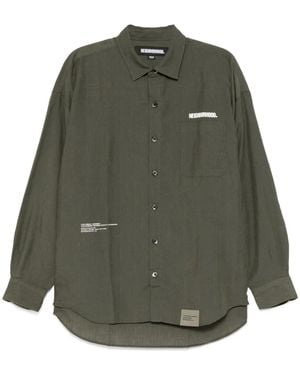 Neighborhood Logo-Print Shirt - Green