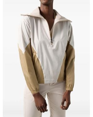 Bogner Betty Colour-Block Quarter-Zip Jacket - Natural
