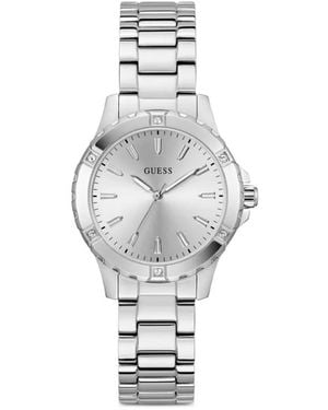 Guess Reloj con movimiento de cuarzo de 35 mm - Blanco