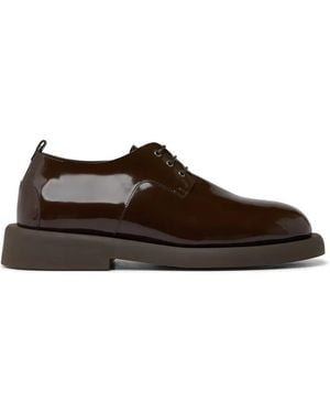 Marsèll Gommello Patent-Finish Derby Shoes - Brown