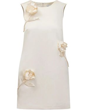 Self-Portrait Abito Corto - Bianco