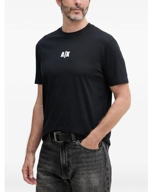 ARMANI EXCHANGE Logo-Print T-Shirt - Black