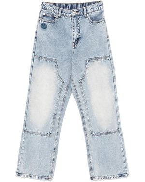 Aape By A Bathing Ape Jeans Moonface Con Logo - Blu