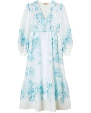 Twinset Floral-Print Dress - Blue