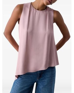 Liu Jo Asymmetric Satin Top - Pink