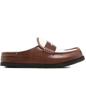 Birkenstock Naples Penny-Strap Mules - Brown
