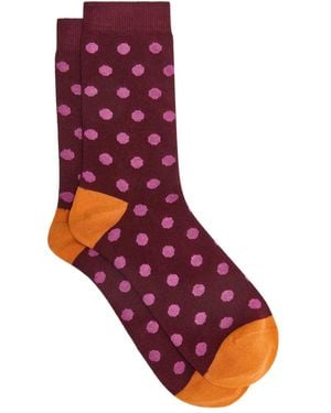 Maliparmi Polka-dot Socks - Red