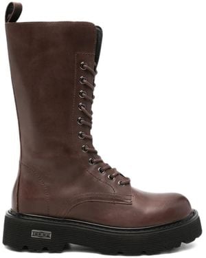 Cult Slash 3324 Lace-Up Leather Boots - Brown