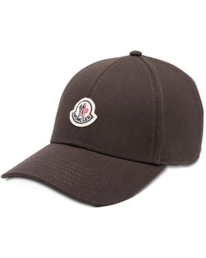 Moncler Casquette Patch Logo - Brown