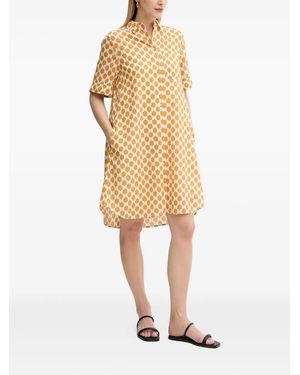 Marc O' Polo ジオメトリック シャツドレス - ナチュラル