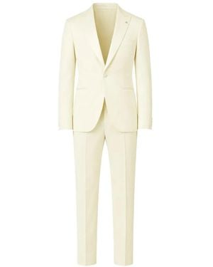 Tagliatore Single-Breasted Formal Suit - White