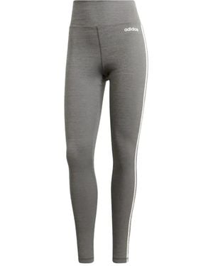 adidas Three-Stripes Logo Leggings - Grey