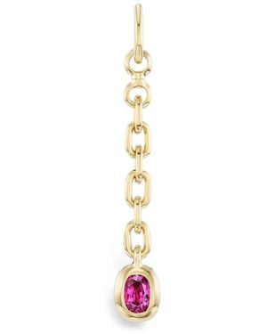 UNIFORM OBJECT Sapphire And Diamond Carriage Drop Pendant - White