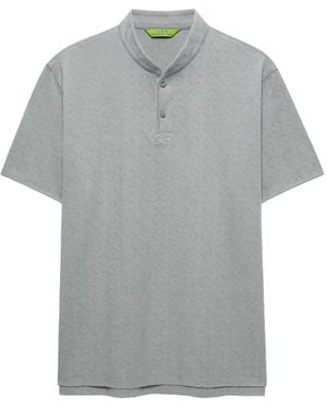 Shanghai Tang Fortune Jacquard Polo Shirt - Grey