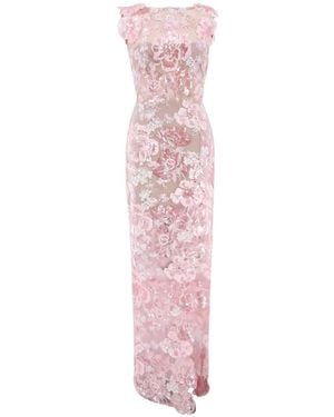 Bronx and Banco Ellie Sequin-Embellished Maxi Dress - Pink