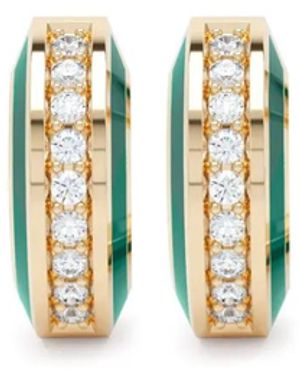 LOEV 14K Eternity Diamond Earrings - Metallic