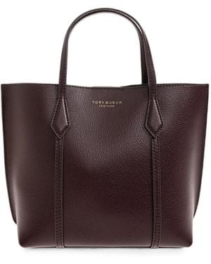 Tory Burch Grained Leather Tote Bag - Brown