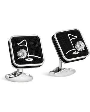 Tateossian Sports Ice Golf Manschettenknöpfe - Schwarz