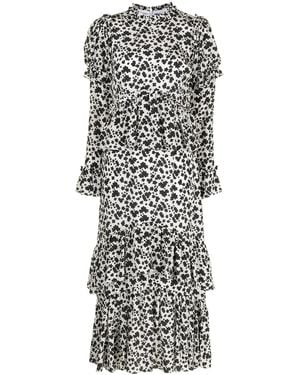 Macgraw Parterre Blossom Print Dress - White