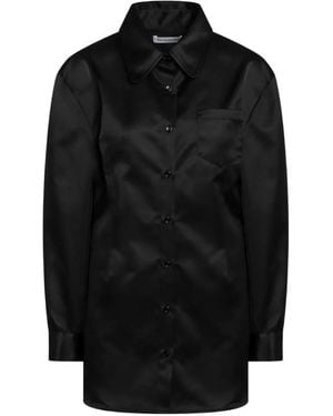 Frankie Shop Akita Shirt Dress - Black