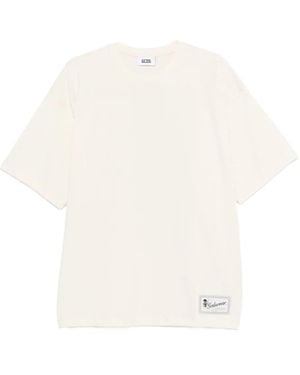 Gcds Logo-Patch T-Shirt - White