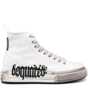 DSquared² Berlin Distressed Trainers - White
