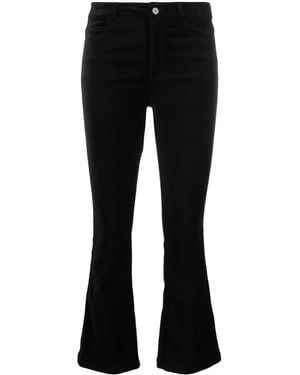 PAIGE Mid-Rise Flared Jeans - Black