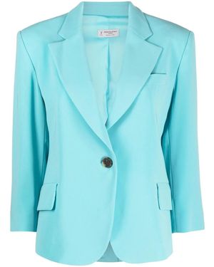 Alberto Biani Single-Breasted Blazer - Blue