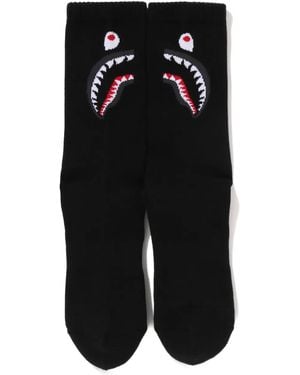 A Bathing Ape Calcetines Shark - Negro