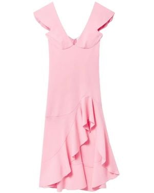 Stella McCartney Ruffled V-Neck Dress - Pink