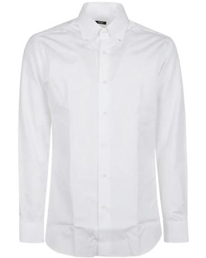 Barba Napoli Camisa Con Botones - Blanco