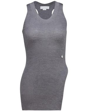 Stella McCartney Lightweight Wool Round Neck Top - Gray
