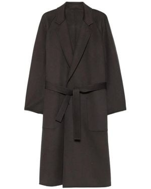 Ssstein W/Ca Belted Raglan-Sleeve Coat - Black